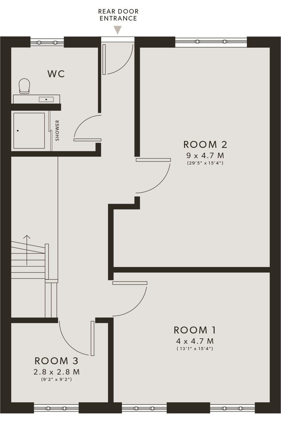 THE LOWER GROUND FLOORPLAN